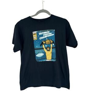 NEW UFC Comic Black T-Shirt Sz Large